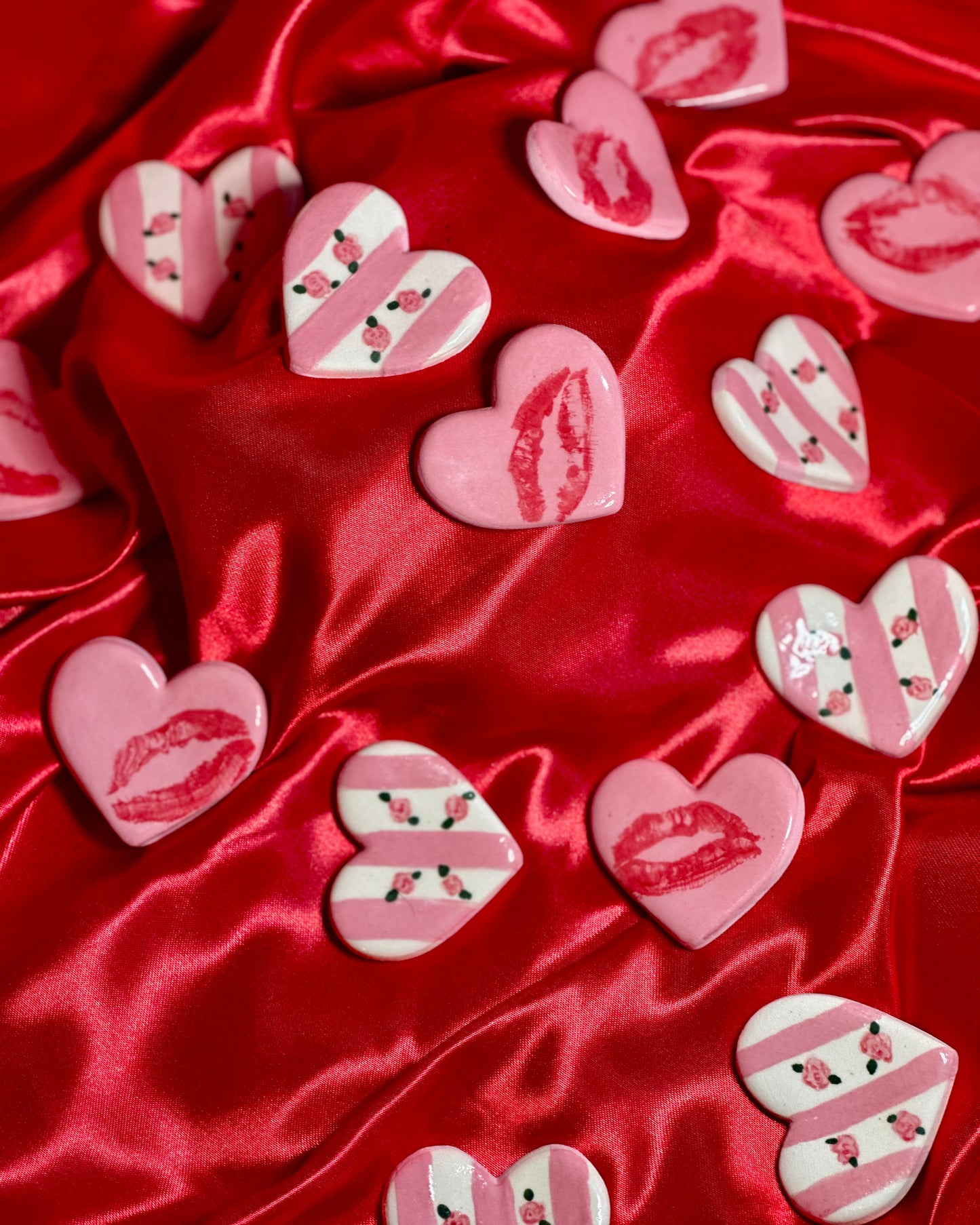 heart shaped ring dish - never been kissed