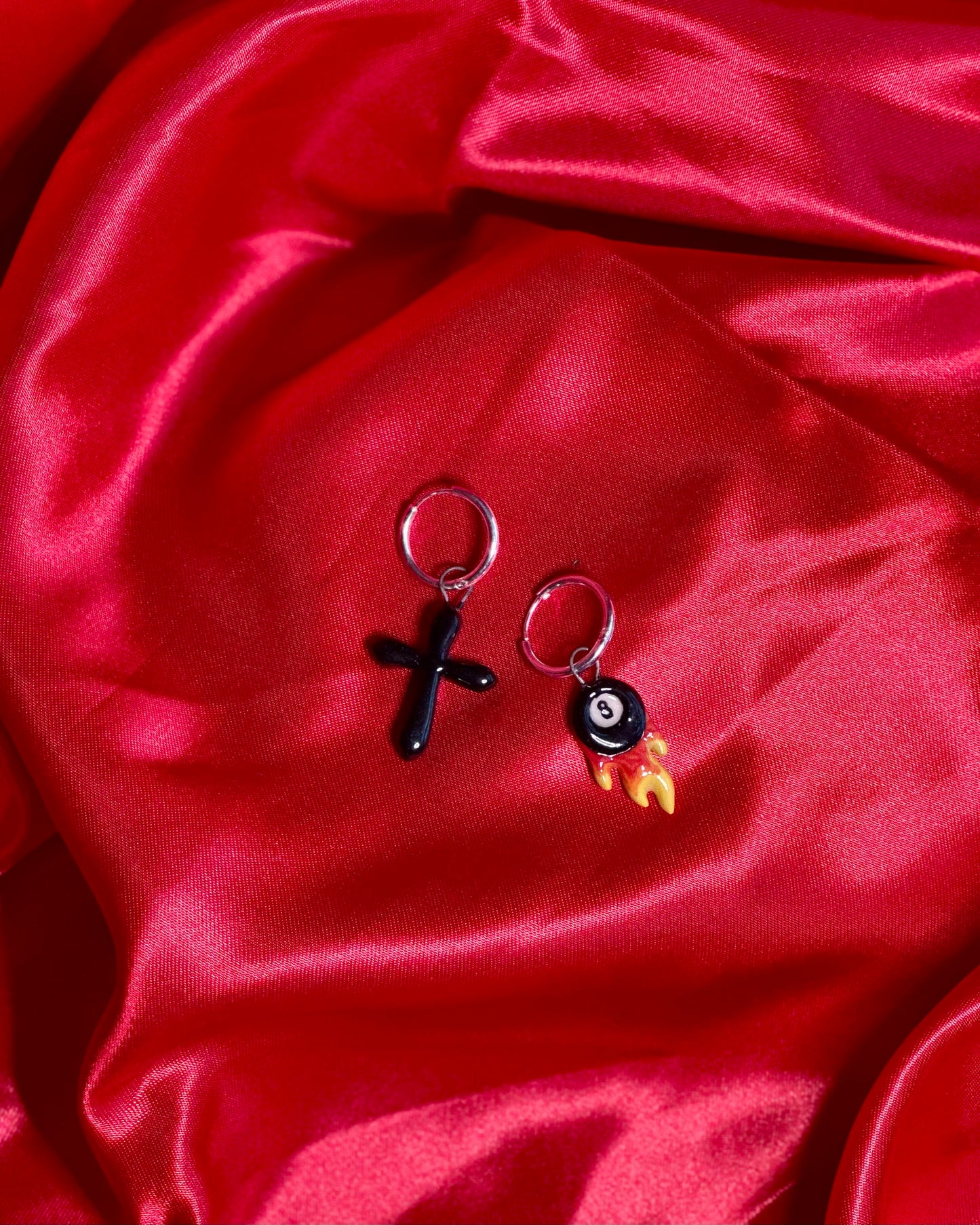 holy hell / flaming fate earrings