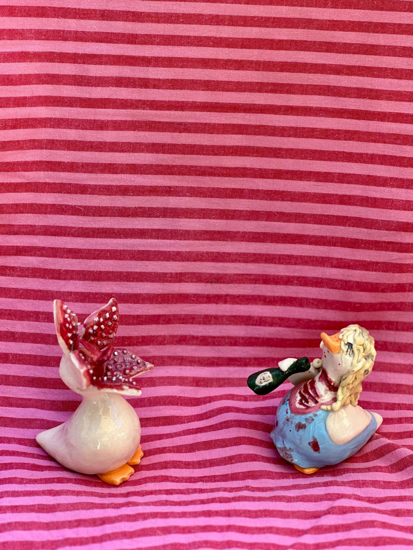 adopt a duck: karen with her wine no.401