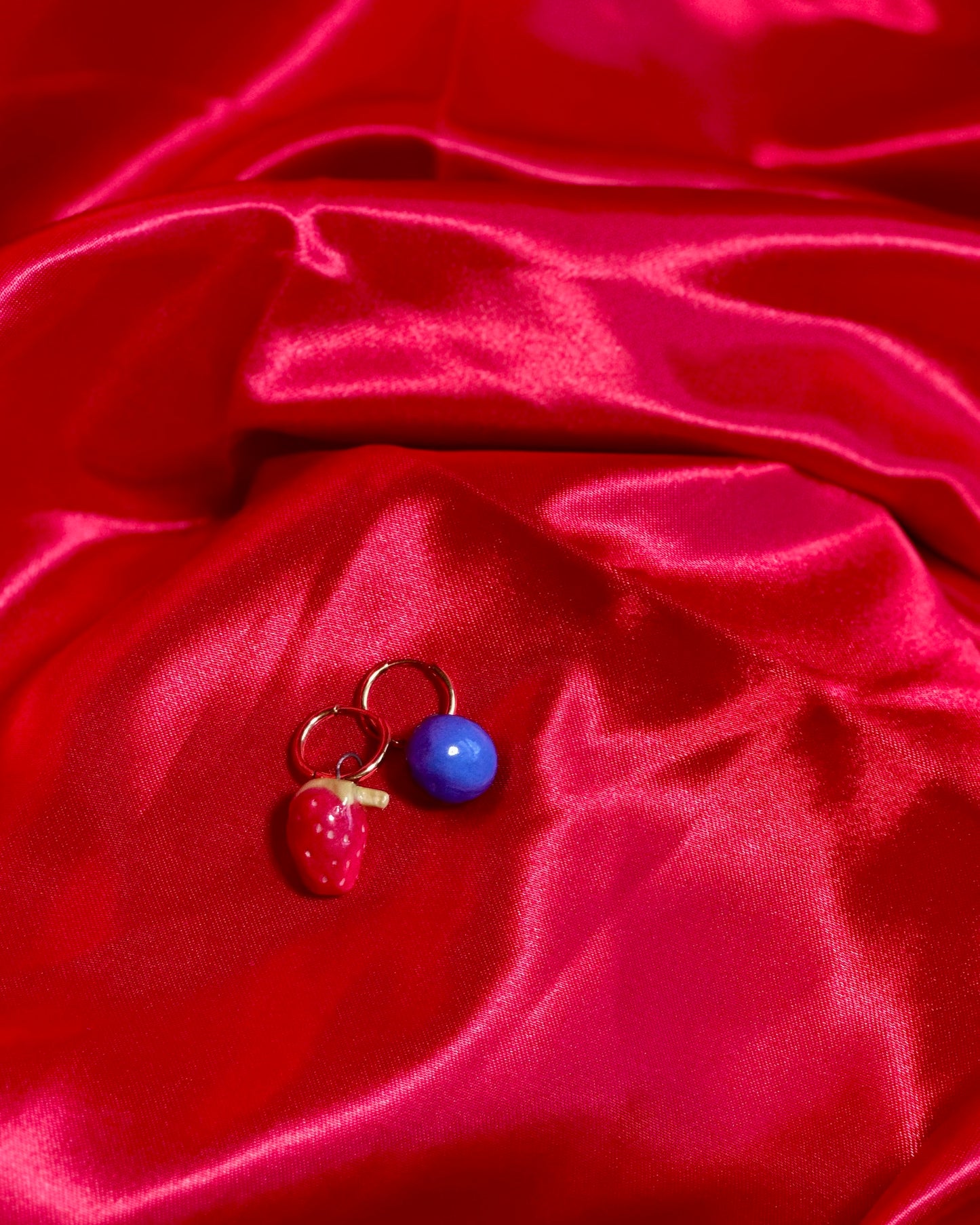 strawberry/blueberry earrings