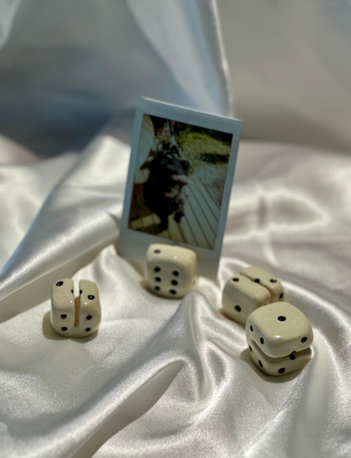 devil's roll dice - polaroid/card holder
