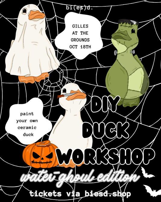 HALLOWEEN: diy duck painting workshop at gilles at the grounds