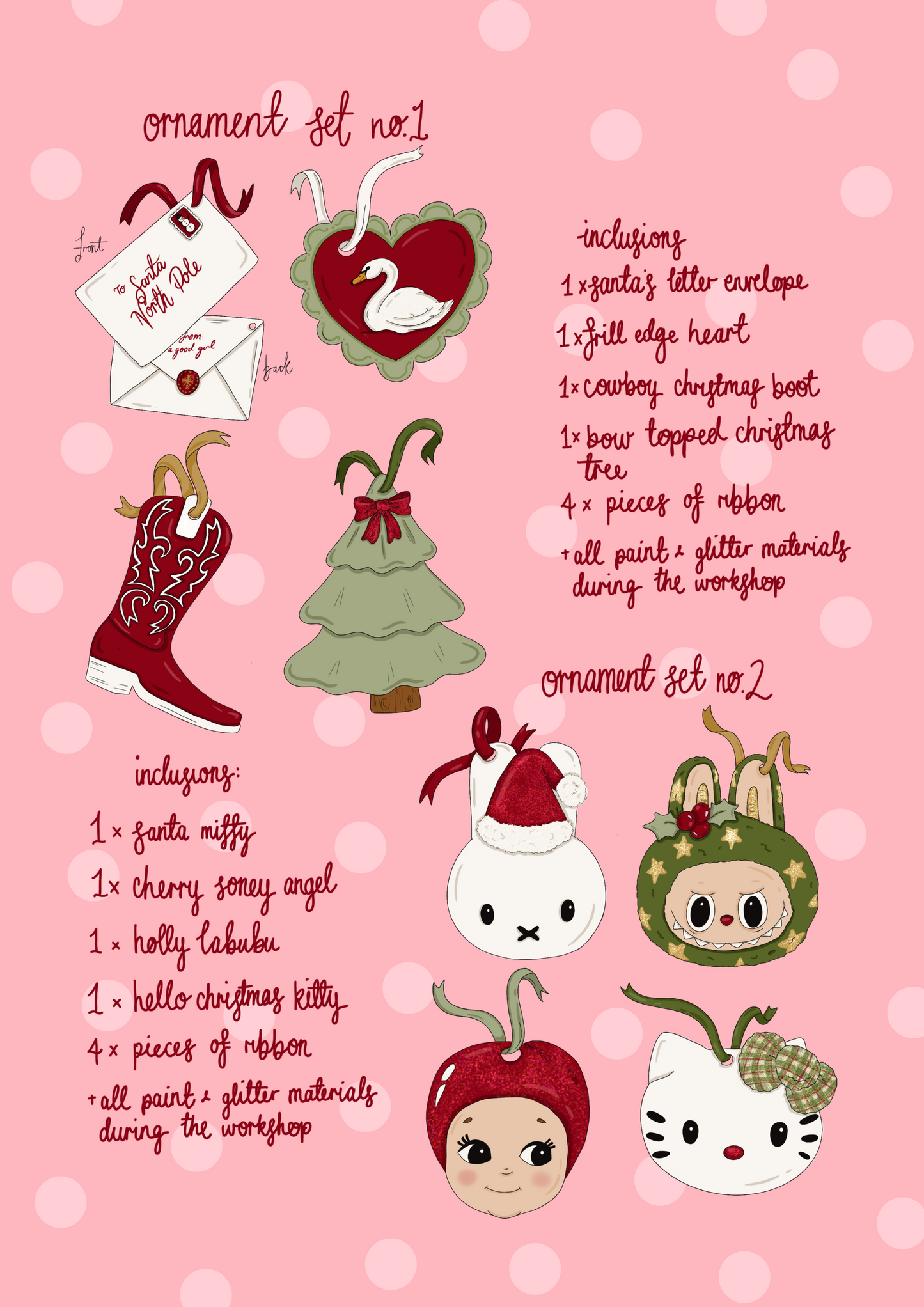 CHRISTMAS ORNAMENT WORKSHOP at gilles at the grounds