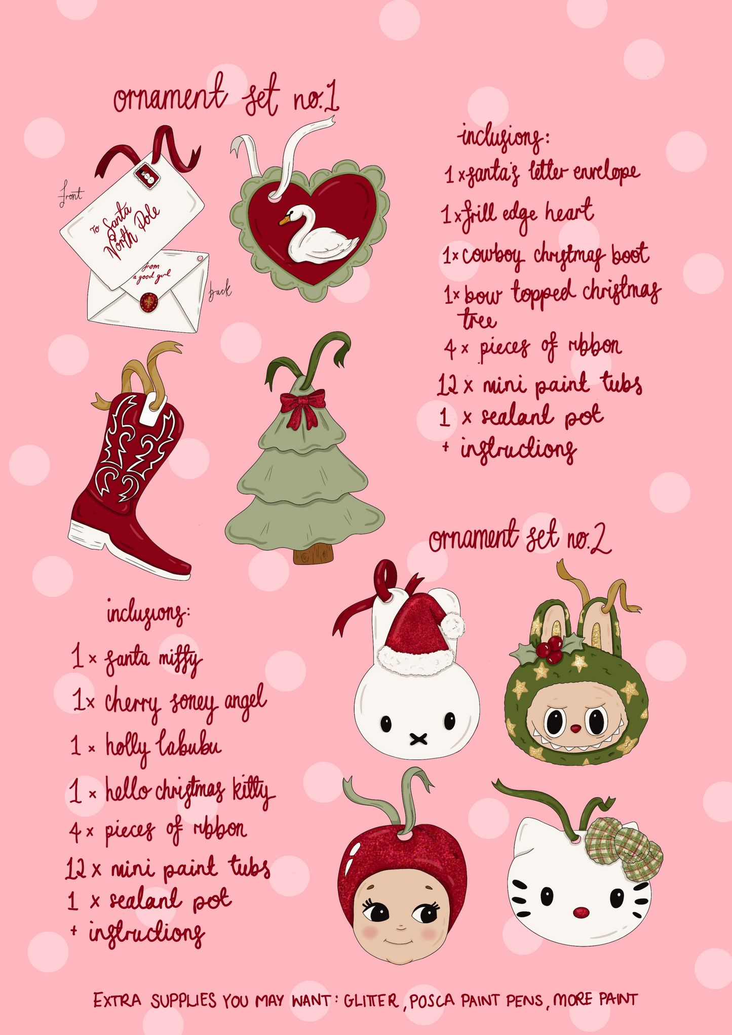 PREORDER: ceramic christmas ornament kit