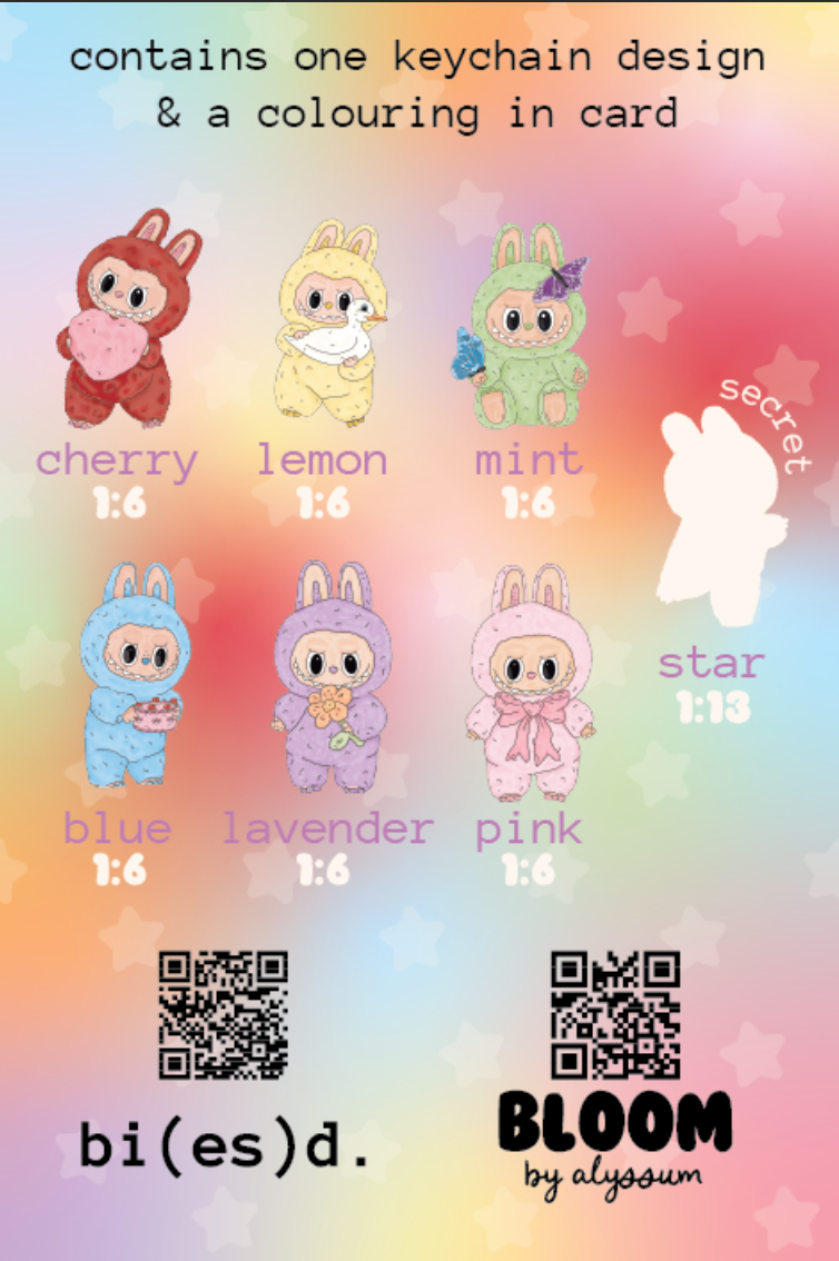preorder: babubu keychain blind box