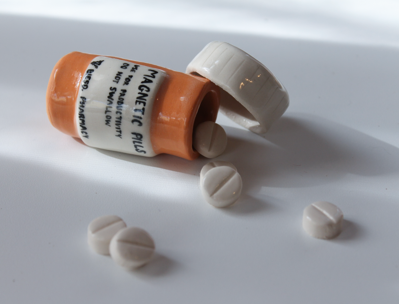 productivity pill bottle magnet set