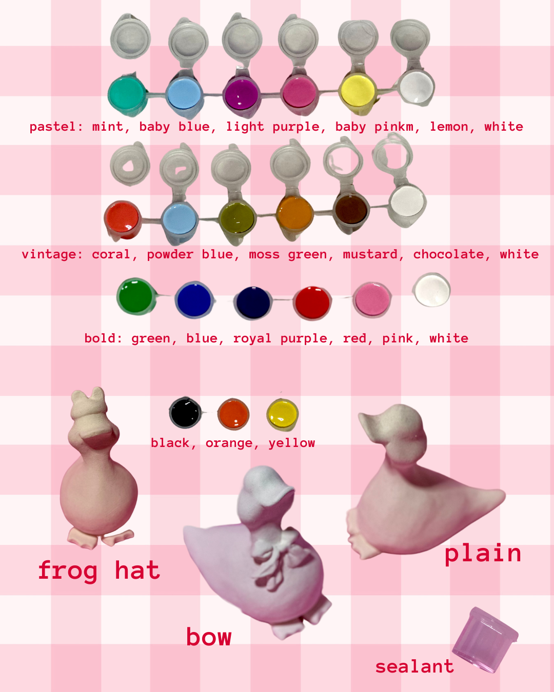 preorder: DIY duck painting kit