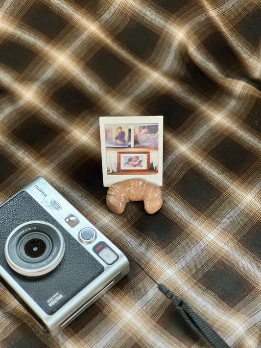 croissant ceramic polaroid holder