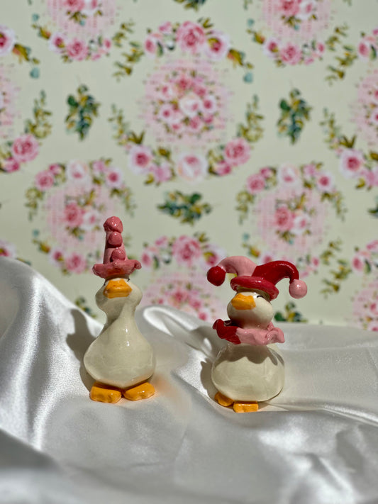 joker duck sculpture