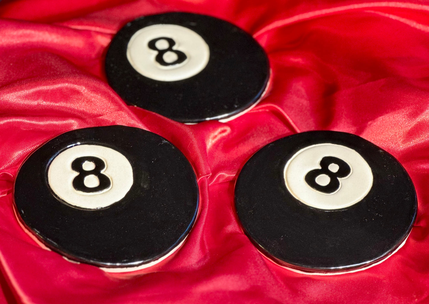 8-Ball Ceramic Trinket Dish / Coaster