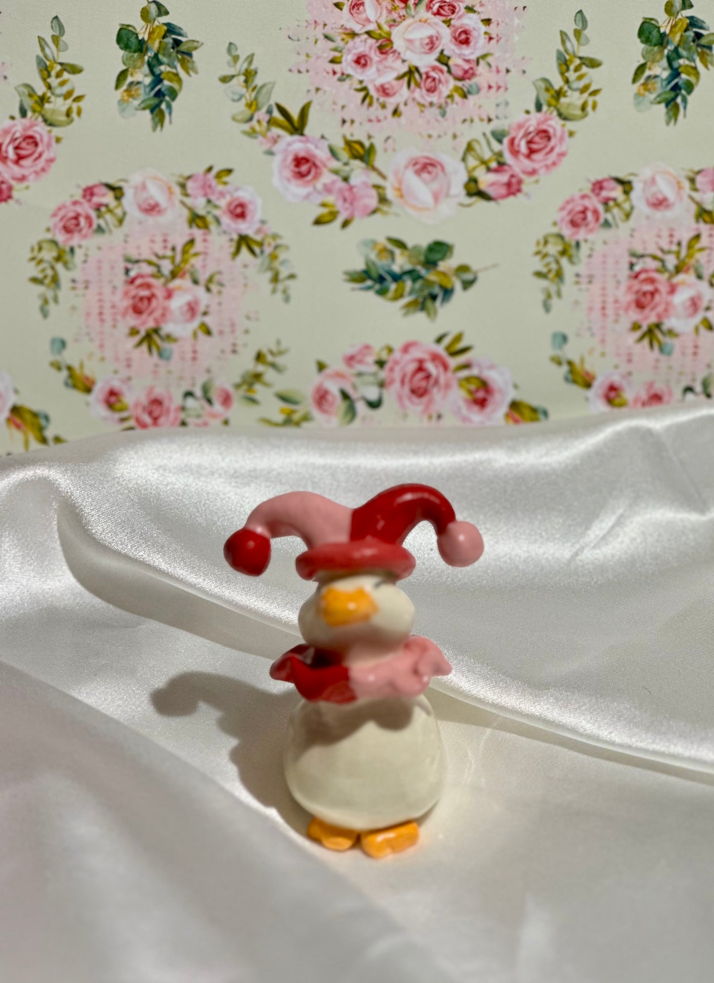 joker duck sculpture