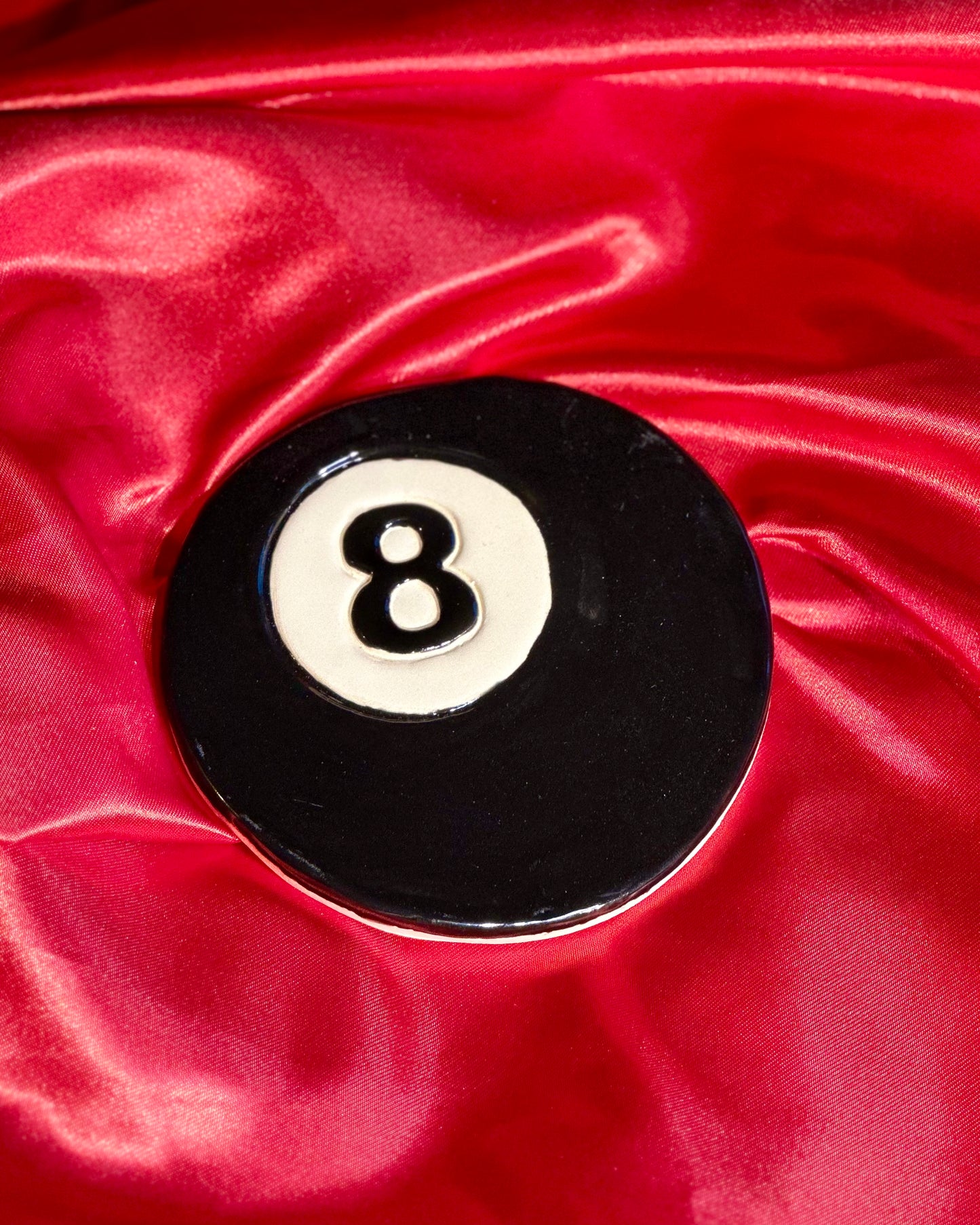 8-Ball Ceramic Trinket Dish / Coaster