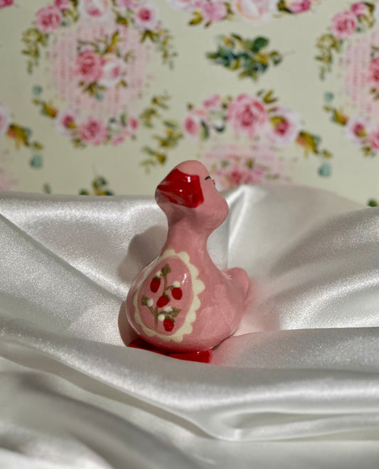vintage stamp duck sculptures (pink)