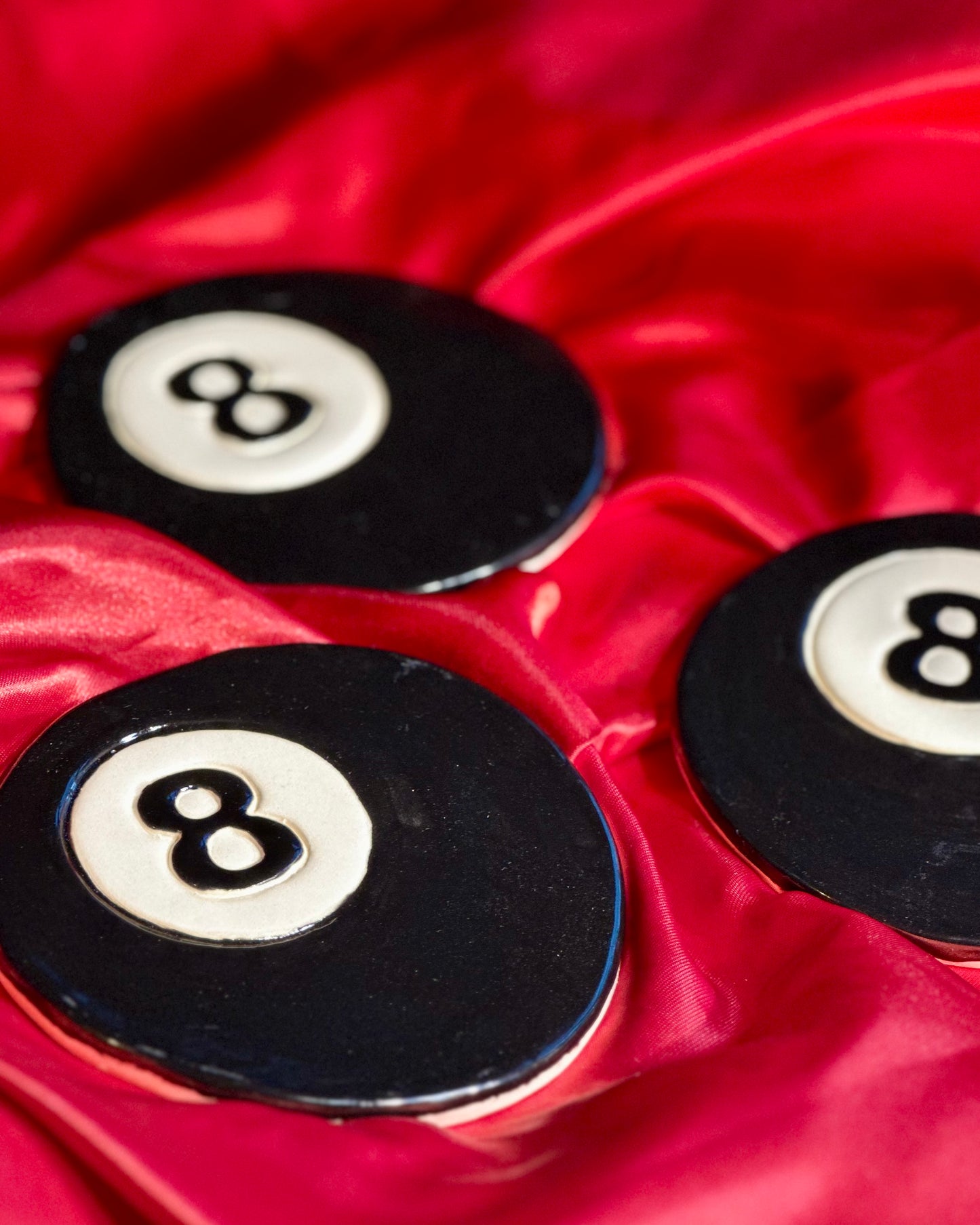 8-Ball Ceramic Trinket Dish / Coaster