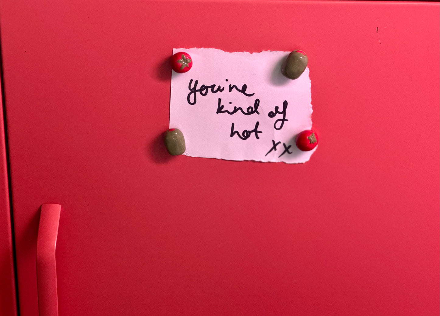 ceramic tomato magnet