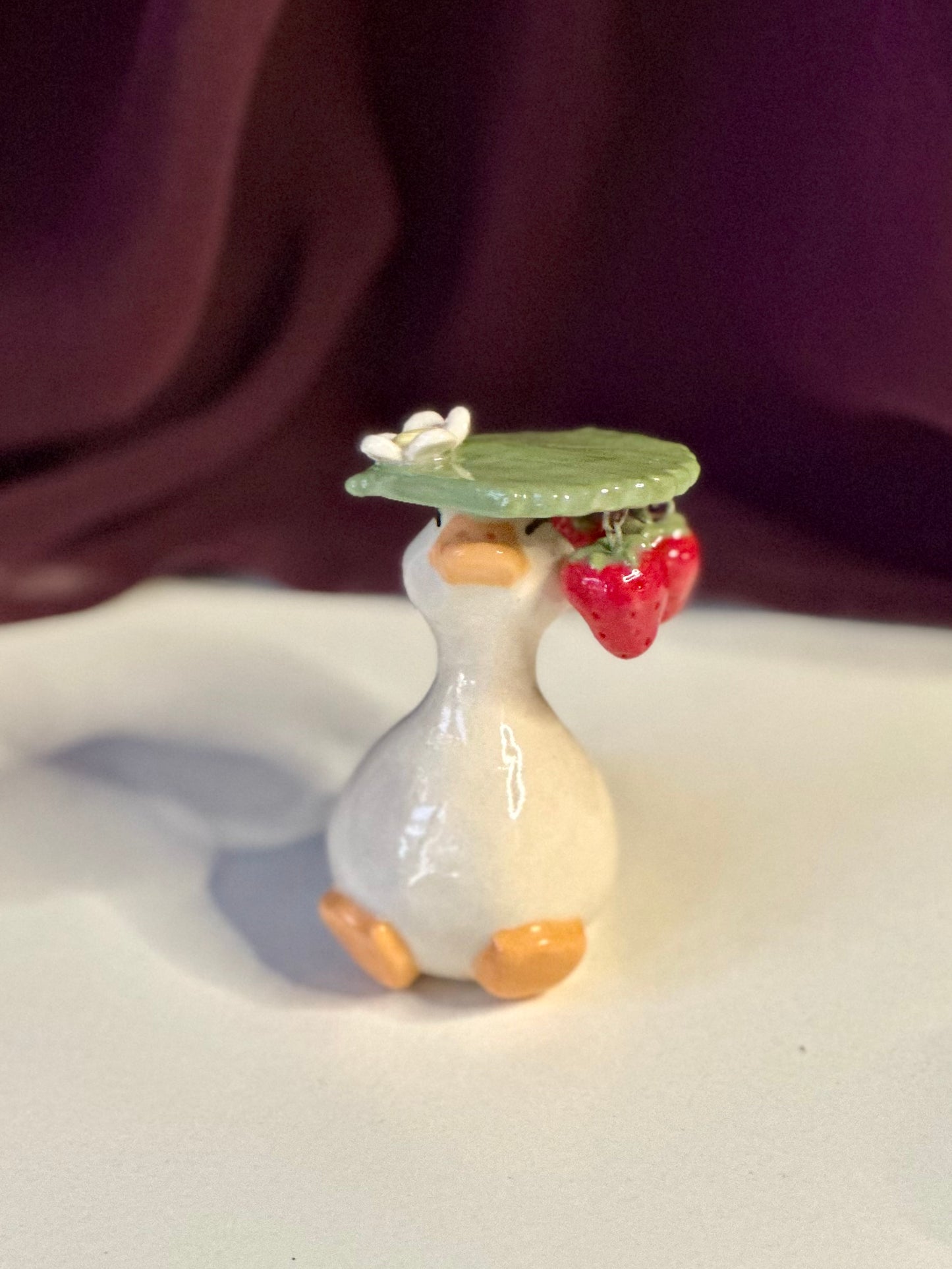 strawberry patch duck