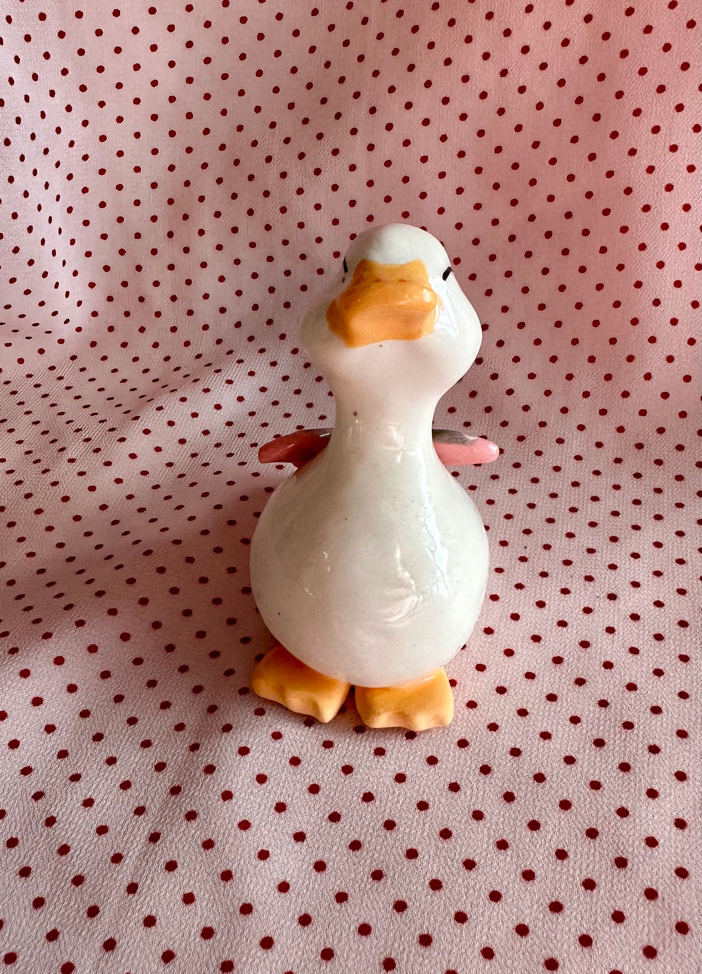 fairy duck - ceramic sculpture