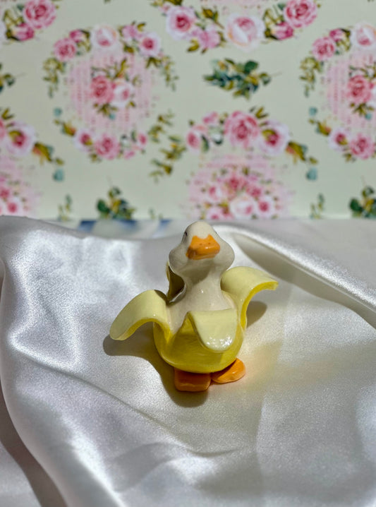 banana duck sculpture