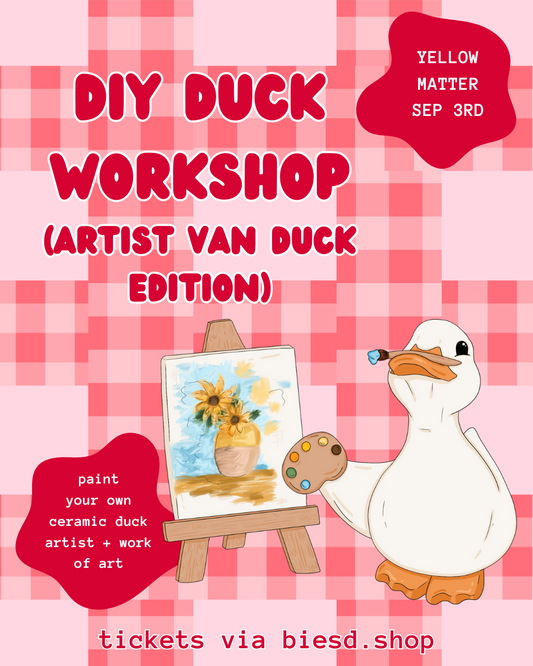 DIY DUCK WORKSHOP: artist van duck edition at yellow matter