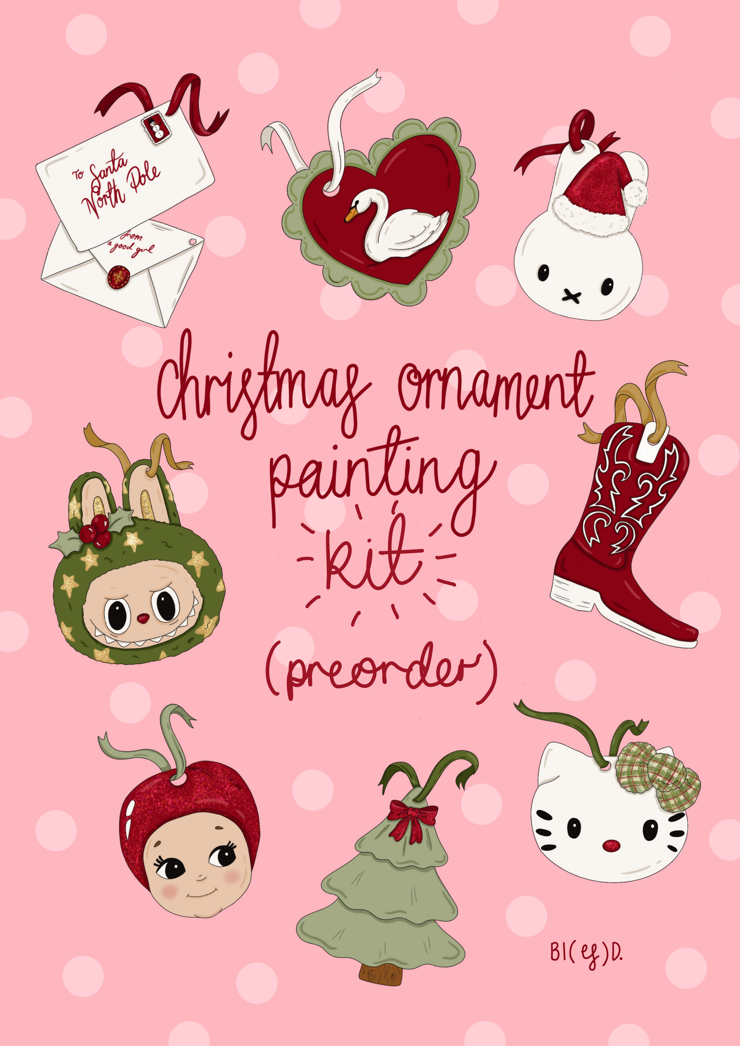 PREORDER: ceramic christmas ornament kit