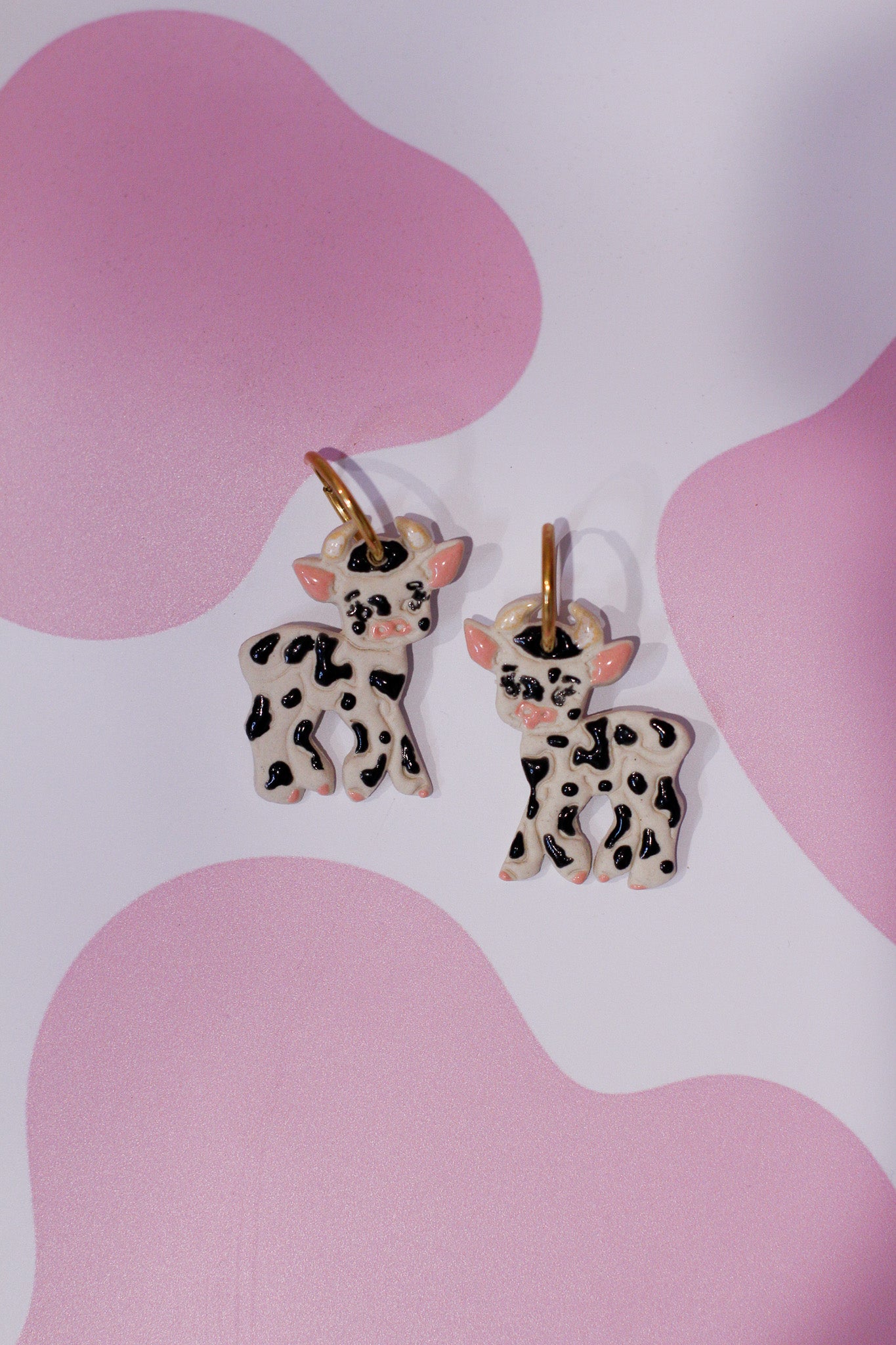 baby cow earrings