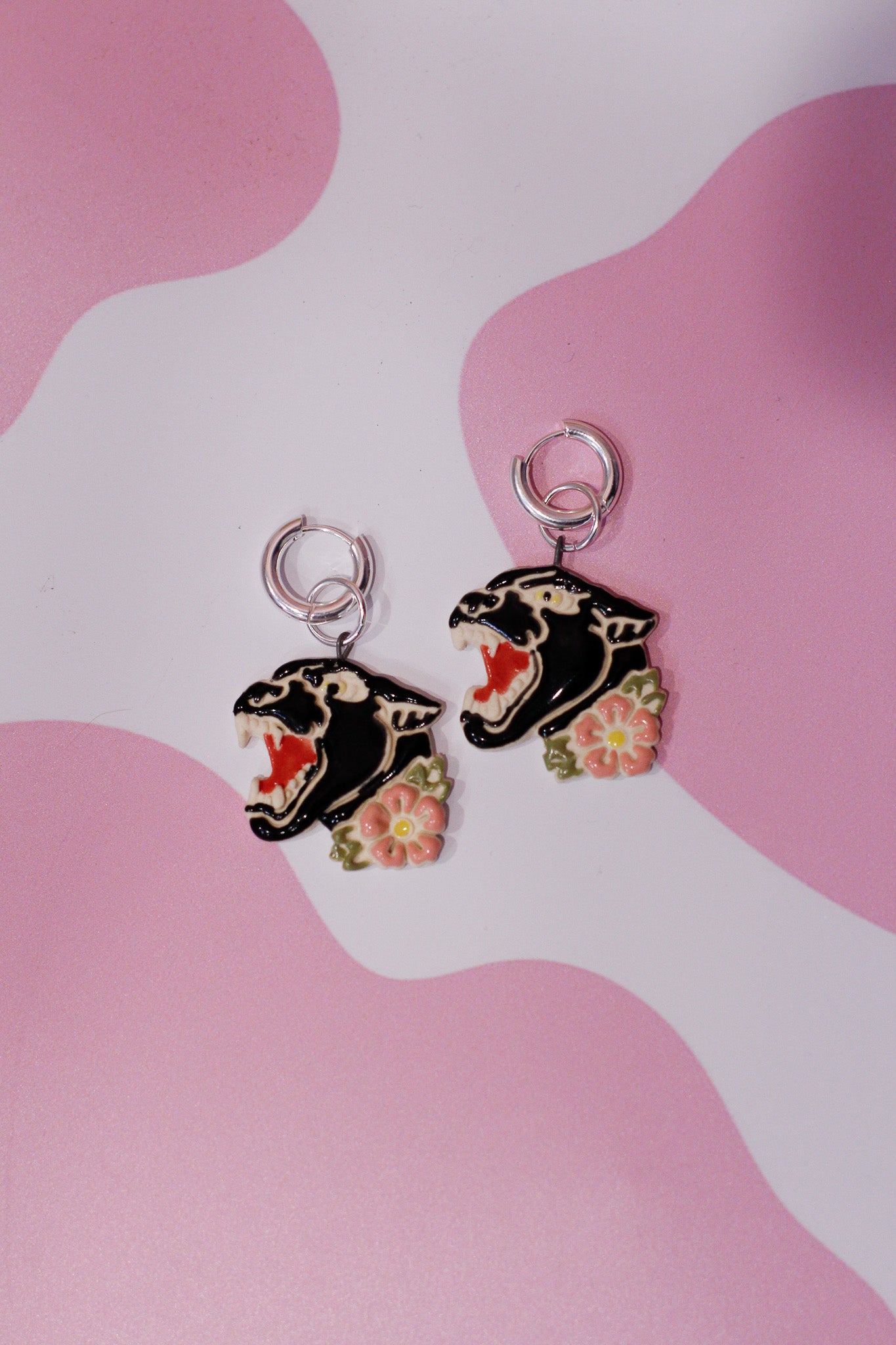 panther earrings