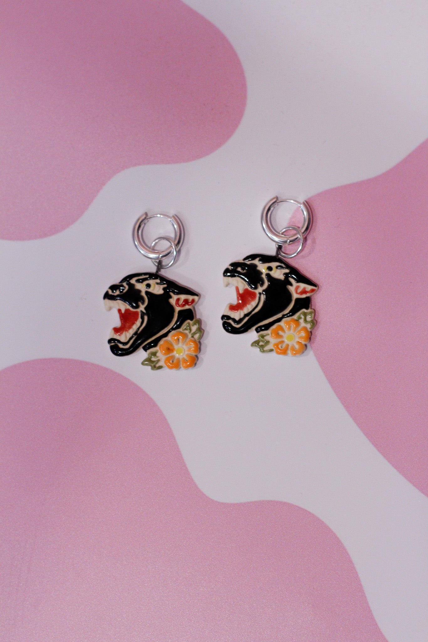 panther earrings