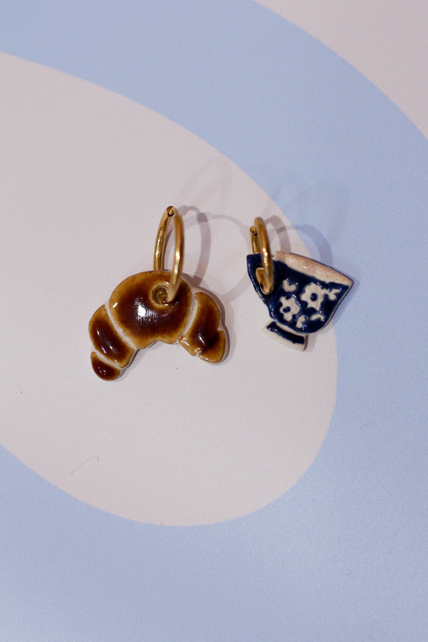 croissant earrings