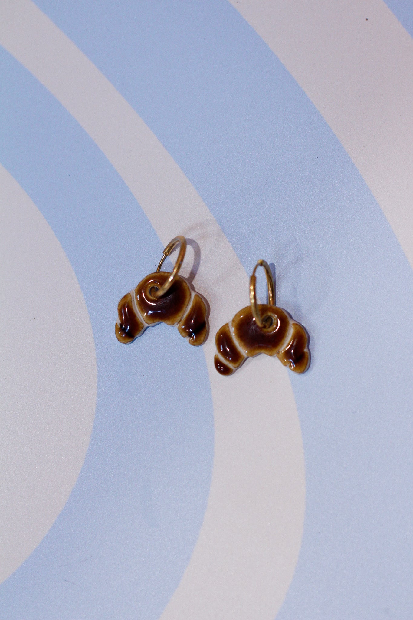 croissant earrings