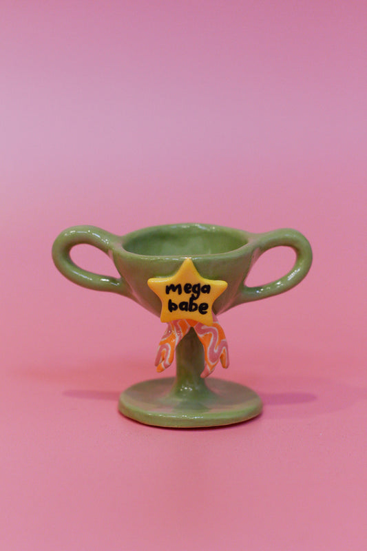 'mega babe' mini trophy