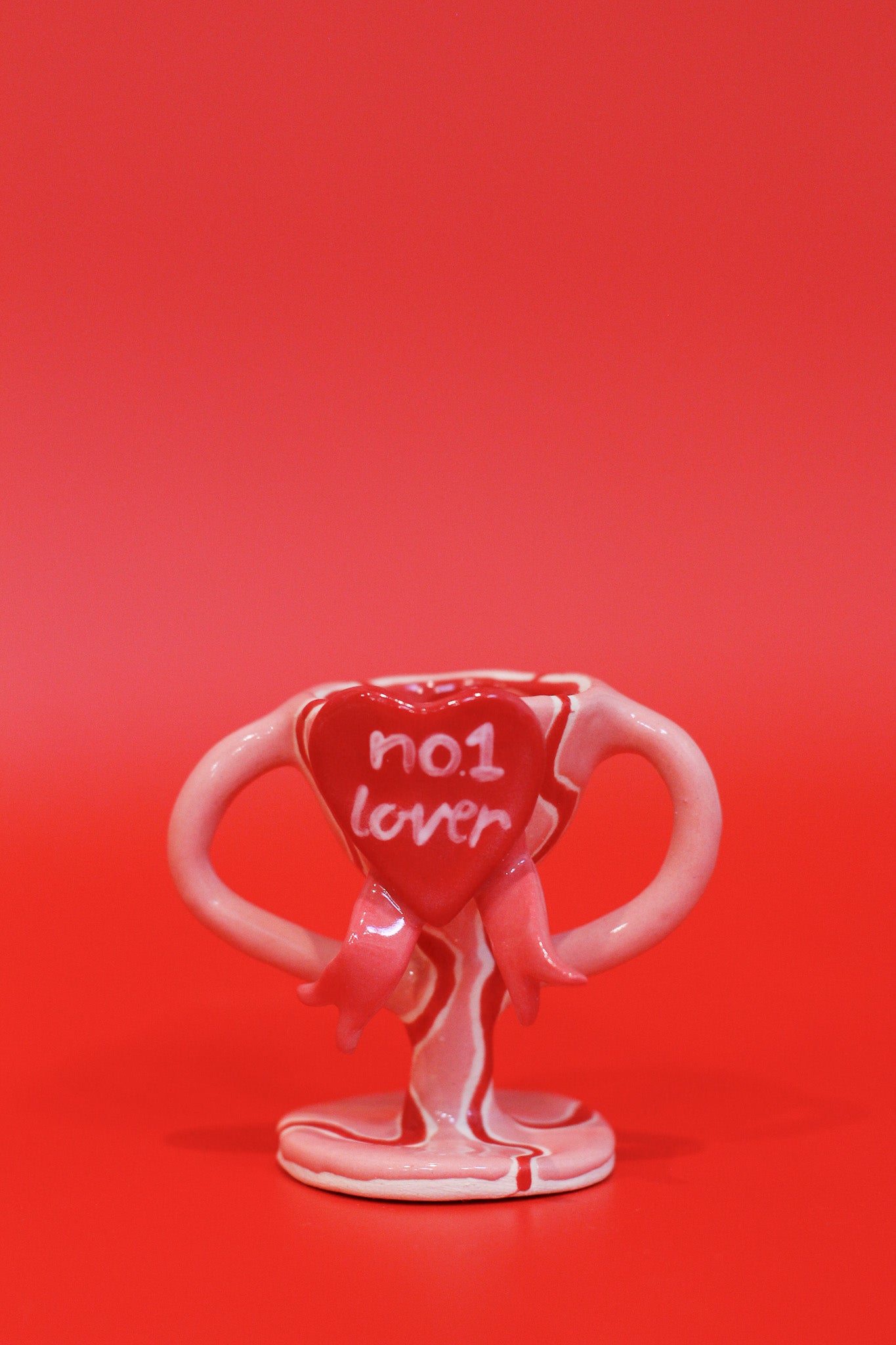 'no.1 lover' mini trophy