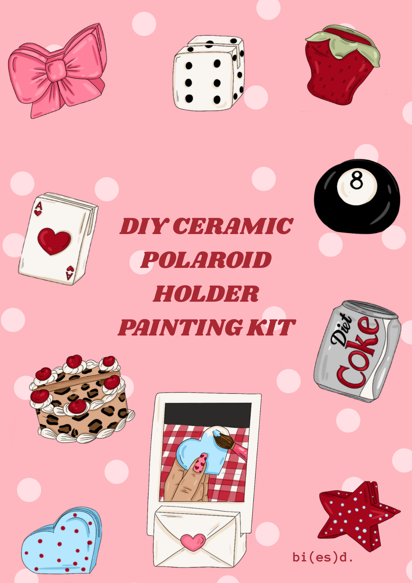 diy polaroid holder painting kit